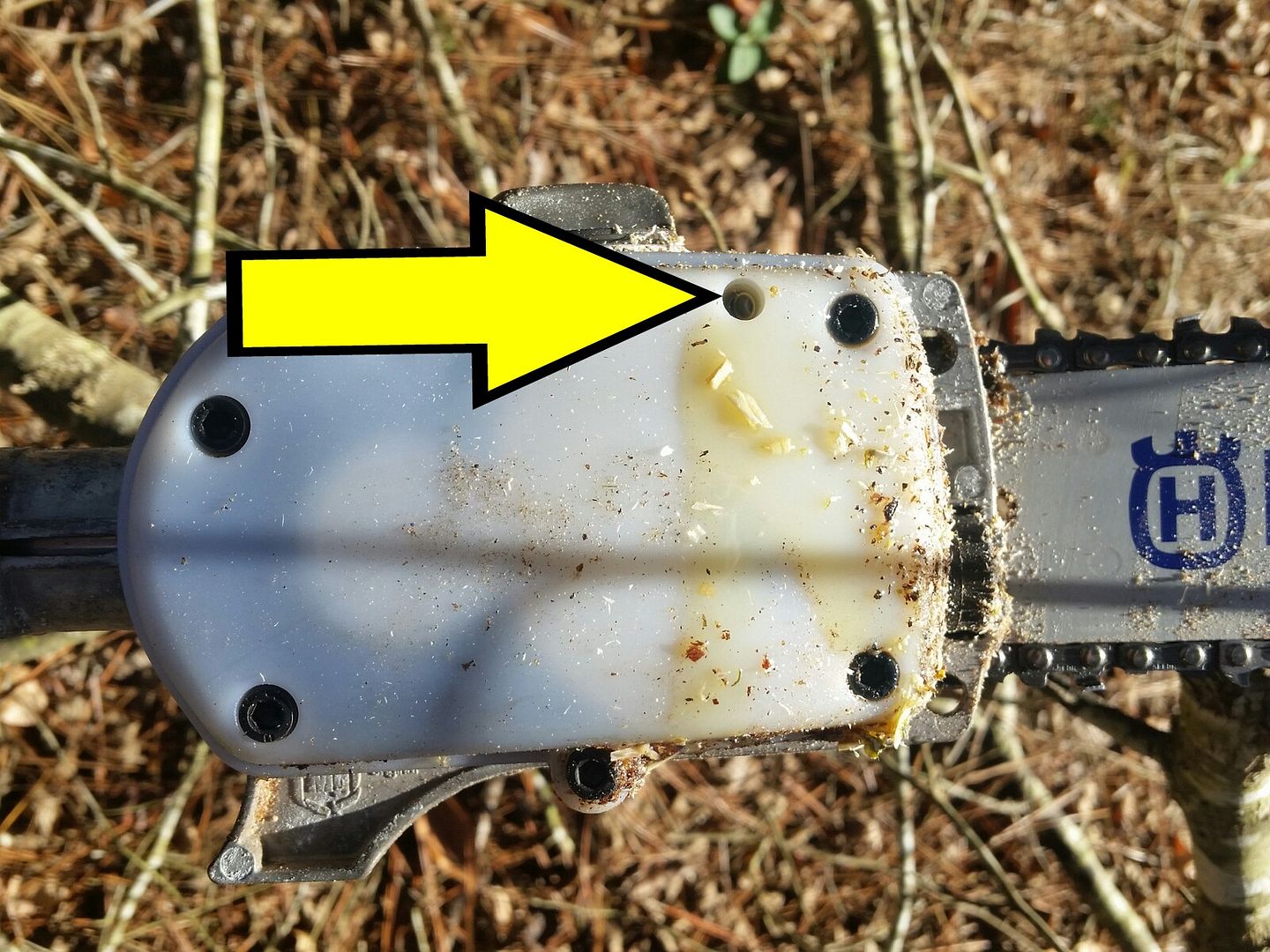 Husky pole saw leaking oil. Lawn Care Forum