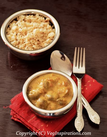 Creamy Vegan Mushroom Curry ~ Khumb ki sabzi
