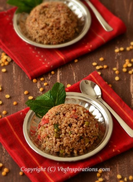 Buckwheat upma ~ Buckwheat pilaf | Veg Inspirations