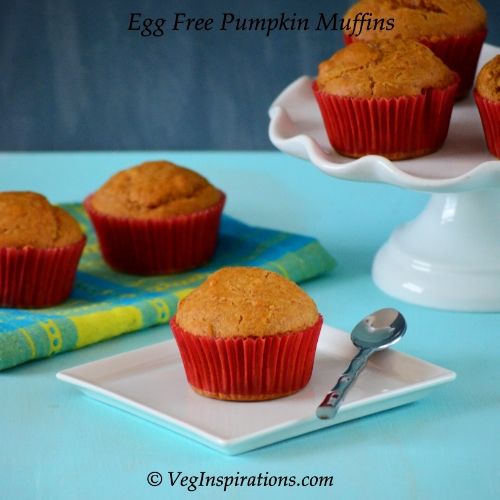Egg Free Pumpkin Wheat Muffins