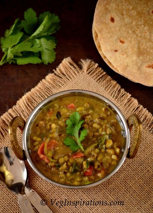 Mung Bean Curry~Whole Moong curry ~Moong usal