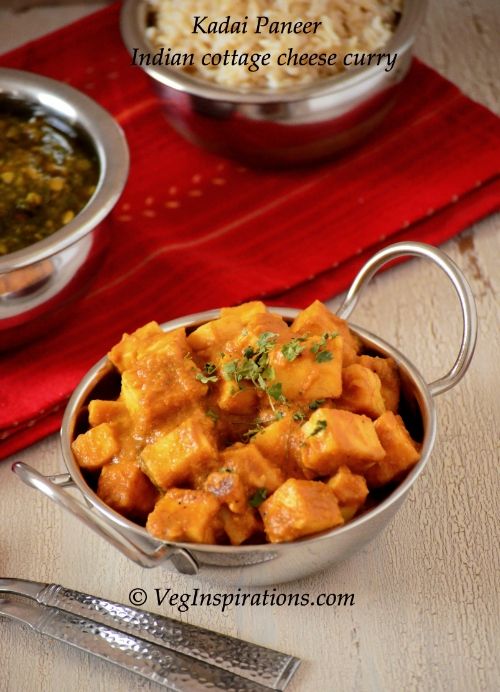 Kadai Paneer ~ Indian Cottage cheese curry