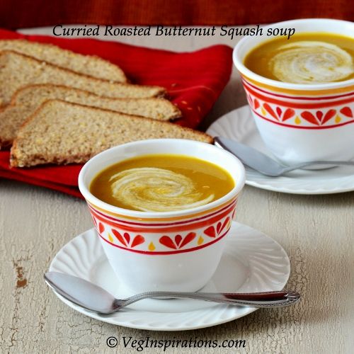 Curried Roasted Butternut Squash Soup