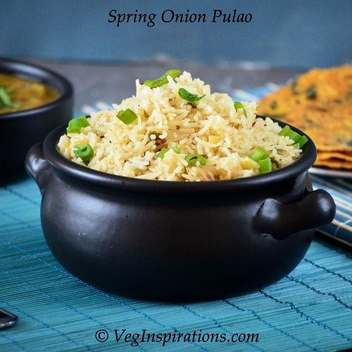 Spring onion pulao