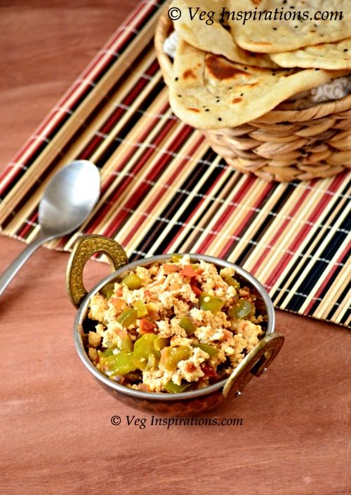 Paneer Bhurji ~ Crumbled Indian Cottage Cheese Curry | Veg Inspirations
