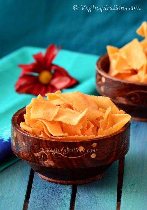 Ribbon Pakoda ~ Ribbon Murukku ~ Rice and chickpea flour fritters ~ Easy Diwali Recipes | Veg Inspirations