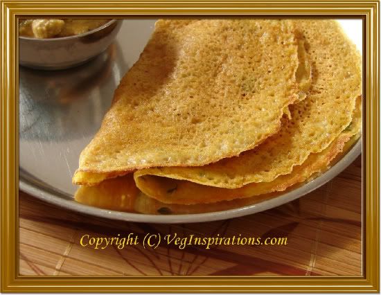 Instant Godumai Dosai~Atta Dosa~Savory Indian Wheat crepes