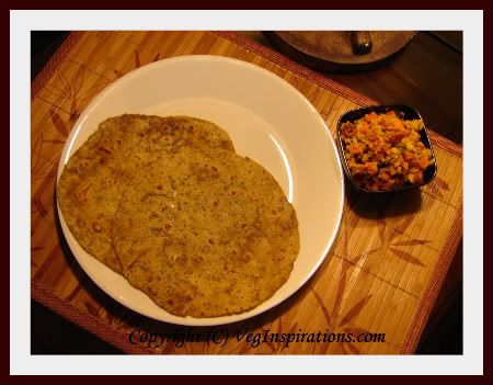 Avocado Roti with spices