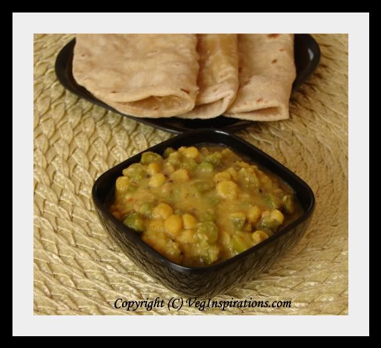 Asparagus in coconut lentil gravy curry