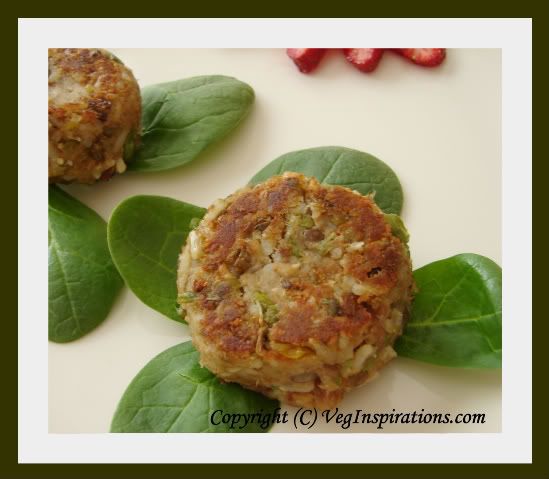 Brown Rice and Lentil cutlets