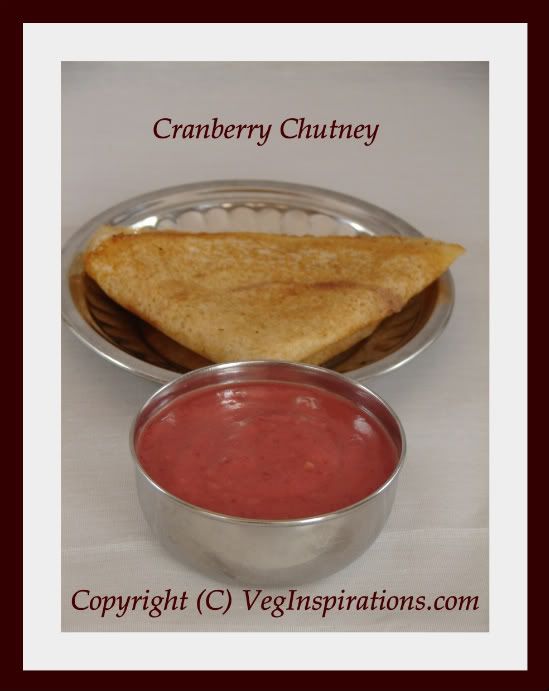 Indian style Cranberry Chutney