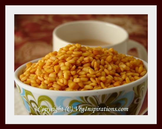 Low fat Crunchy mung bean snack