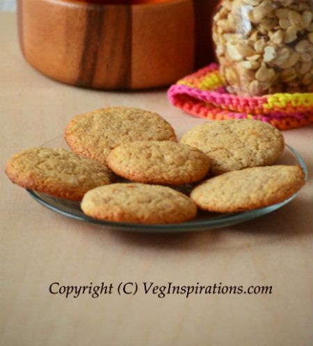 Orange cashew almond cookies