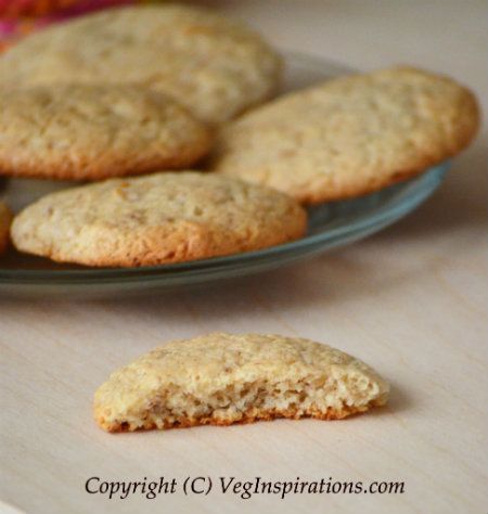 Orange flavored cashew almond cookies 1