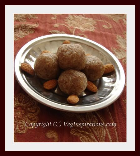 Peanut and Flax Ladoo- Indian sweet with peanut and flax