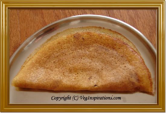 Adai ~ Dhal Dosa ~ Savory Rice and lentil crepes