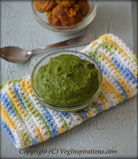 Spinach/Palak chutney-Keerai Thogayal