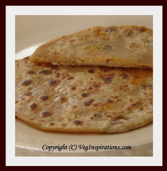 Sweet Potato And Bean Paratha