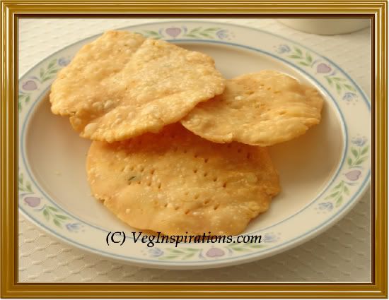 Thattai ~ Gluten free Rice crisps