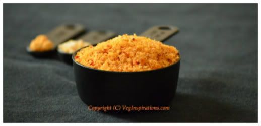 Thengai Podi ~ Thengai Molagai podi ~ Spiced Coconut Chutney powder