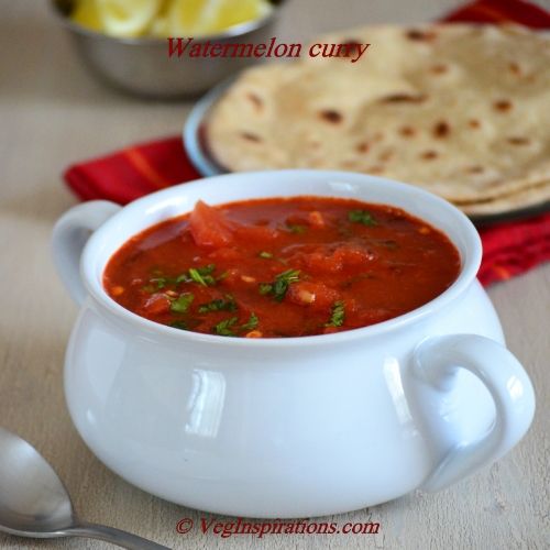 Watermelon curry-Tarbuz ki subzi