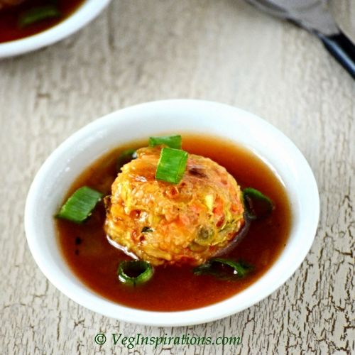 Baked Vegetable Manchurian ~ Indo Chinese Vegetable Manchurian | Veg Inspirations
