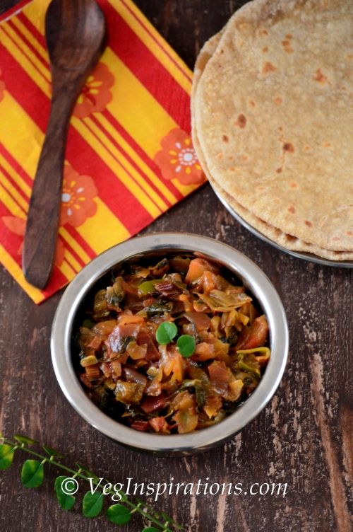  Red Swiss chard and cabbage curry