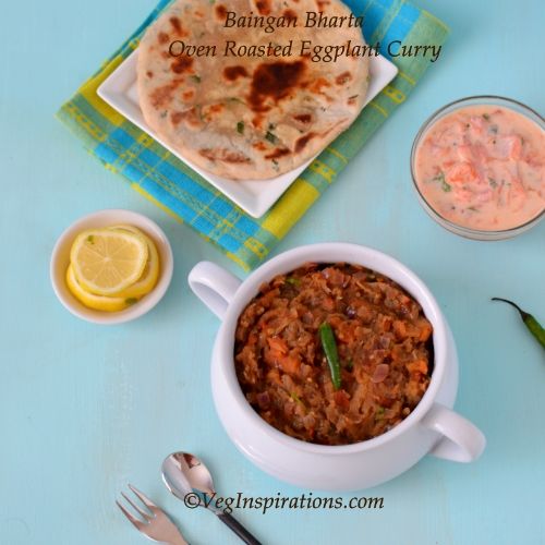 Baingan Bharta ~ Vegan Roasted Eggplant Curry
