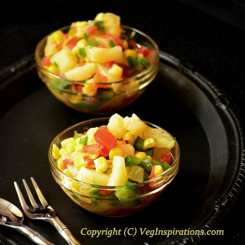  Lemon flavored Corn Salad ~ Corn Salad | Veg Inspirations