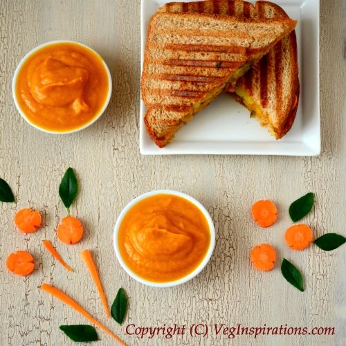 Carrot Chutney- Gajar chutney