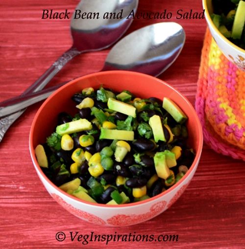 Black bean and avocado salad