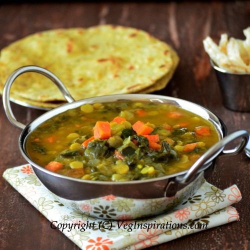 Vegan Mixed vegetables and lentil curry