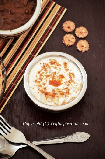 Apple Raita-Apple in yogurt salad