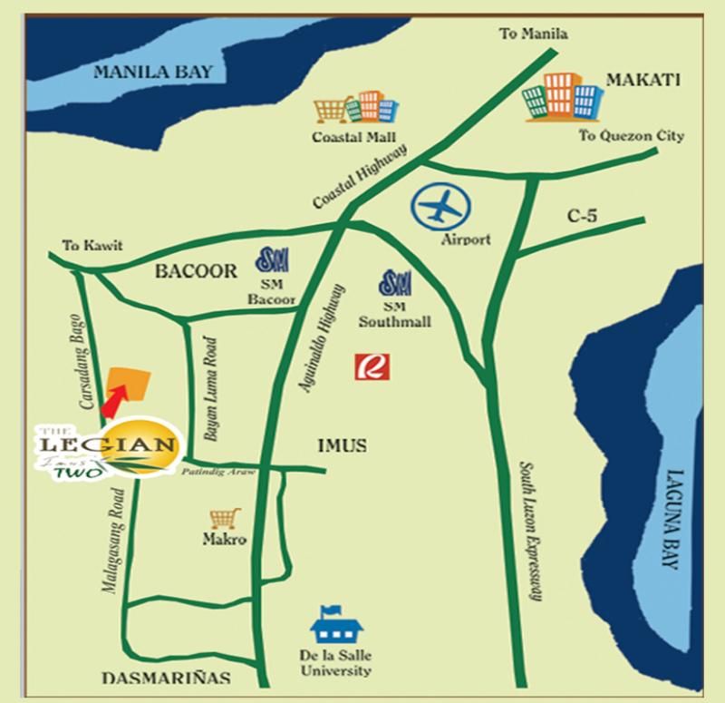 The LEGIAN location Map
