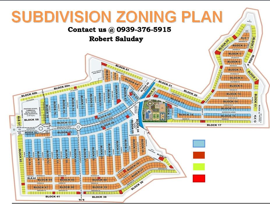 Washington Place Subdivision Zoning Plan