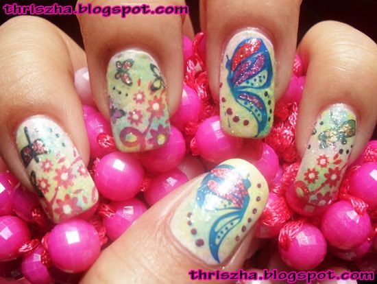 Thriszha was feeling very creative and made these spring nails!