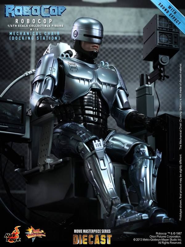 hot toys robocop with mechanical chair