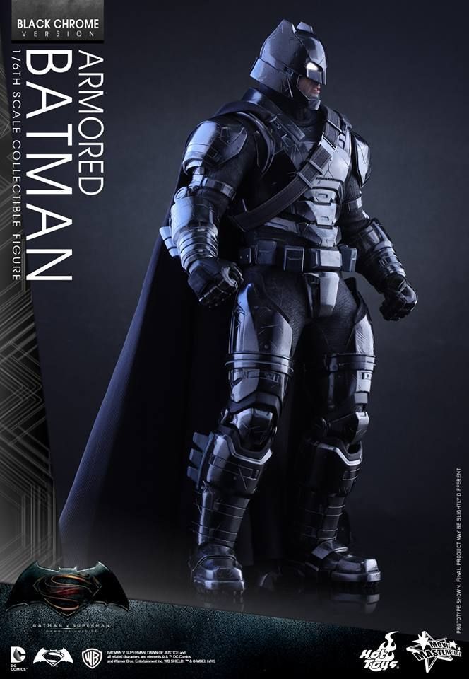 hot toys black chrome armored batman