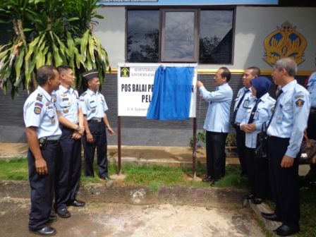 Peresmian Pos Bapas dan Kegiatan Penegakan Kode Etik Petugas Pemasyarakatan pada RUTAN Klas IIB Pelaihari