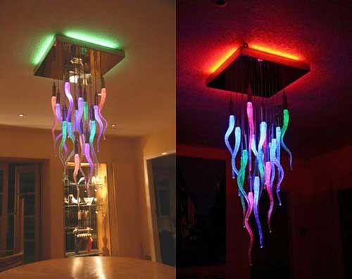led chandeliers -color changing