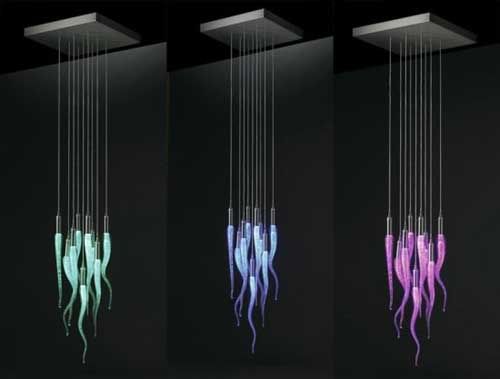 color changing led chandeliers