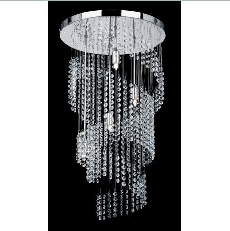 spiral crystal chandelier