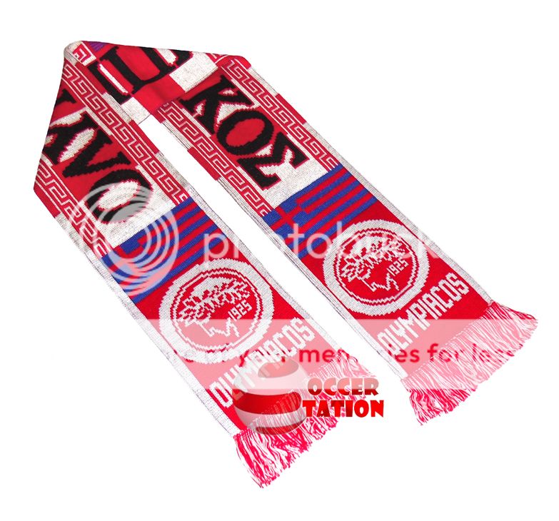 OLYMPIAKOS SCARF OLYMPIACOS FOOTBALL CLUB SCARF  