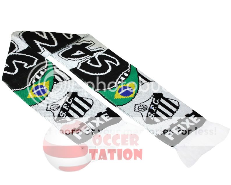 SANTOS FOOTBALL CLUB BRAZIL SCARF   SFC   PEIXE