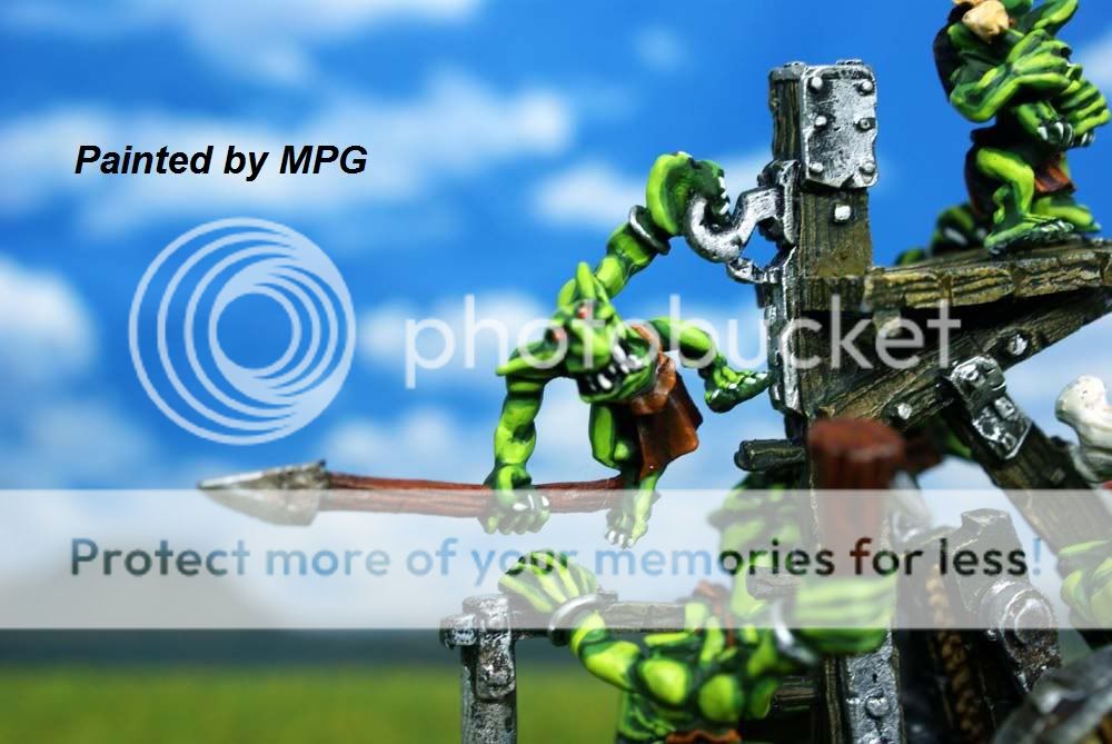 Warhammer MPG Painted O&G Snotling Pump Wagon OG58  